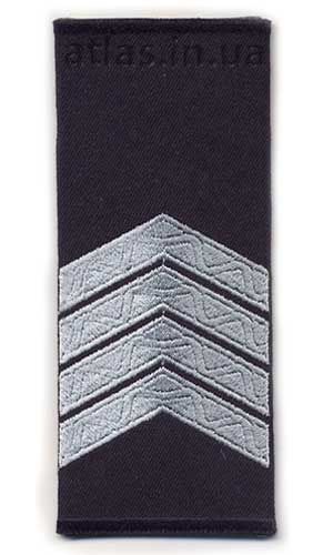 Bestickter Schulterklappe Polizei Sergeant der Ukraine