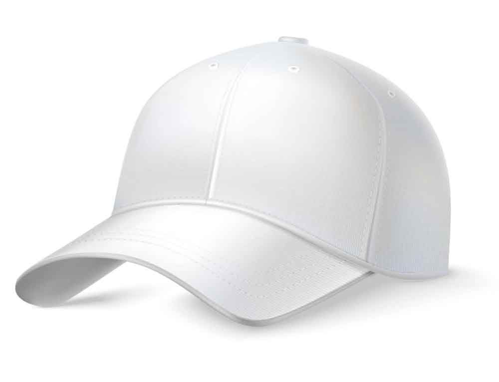 Stickerei auf der Baseballkappe an der Seite
