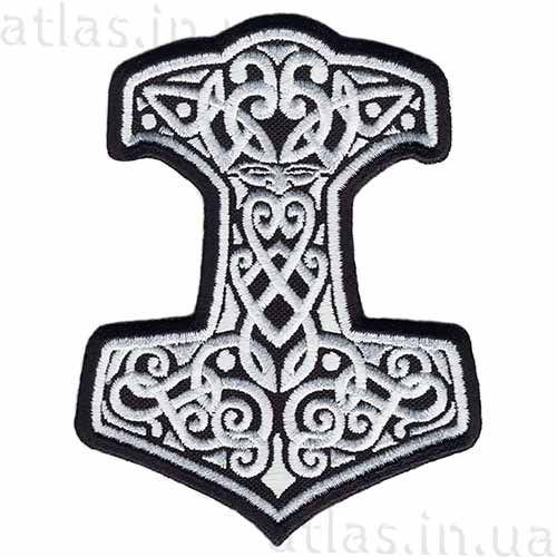 Gestickter patch - Thors Hammer