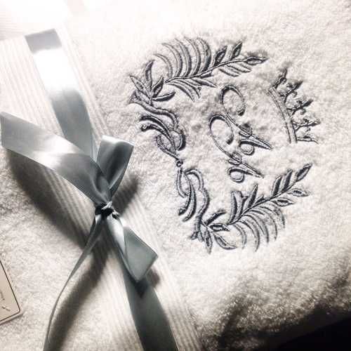 Embroidered towel