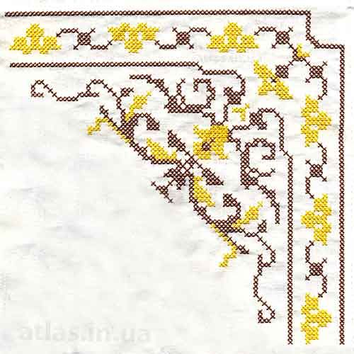 Cross stitch mimosa
