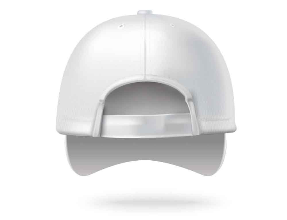 Stickerei auf der Baseballkappe hinten