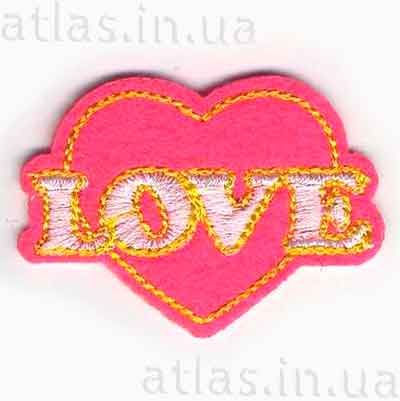 Нашивка на джинсы - LOVE