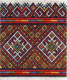 Traditionelles Muster Karpaten Ukraine – Kreuzstichvorlage
