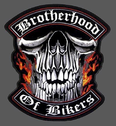 Biker Patch auf der Rückseite Brotherhood of Bickers