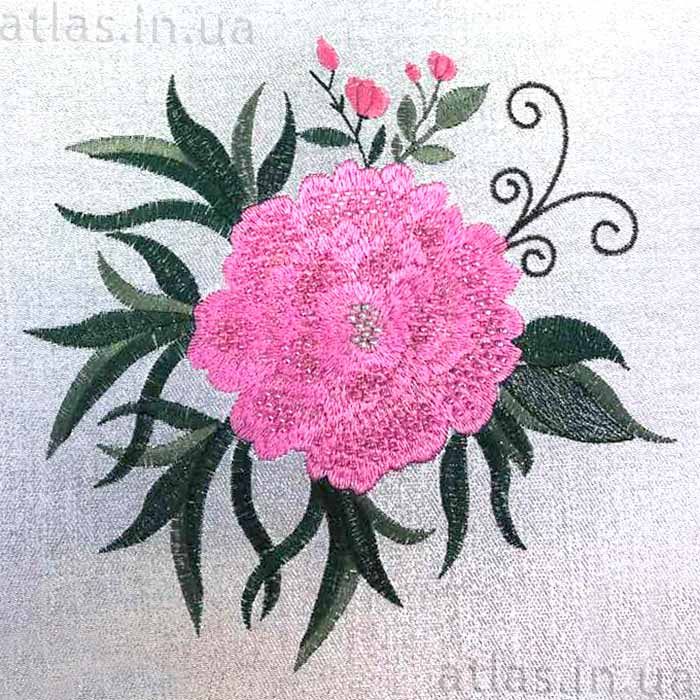 Computer beadwork - flower
