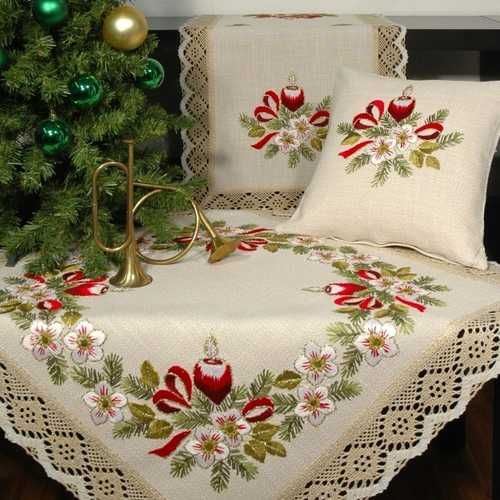Embroidered tablecloth