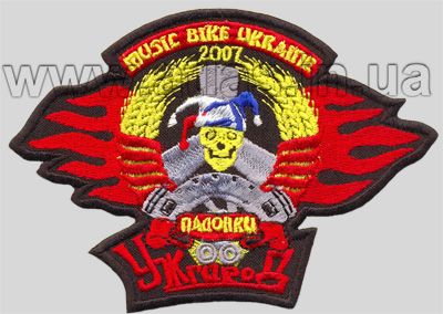 Нашивка на куртку Music Bike Ukraine