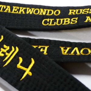 Karate Gürtel mit Stickerei