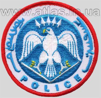 Вишита кругла нашивка POLICE