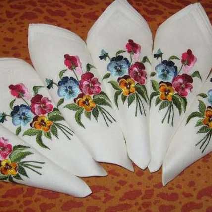 Embroidered napkin