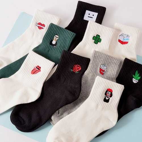 Embroidered socks