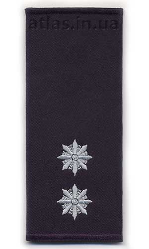 Bestickter Schulterklappe Polizeileutnant der Ukraine